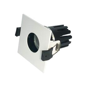 DM202739  Blate 15 Powered by Philips 15W 1350lm 3000K 24° Engine, 350mA, White,Recessed Square plate with Round Pinhole Spotlight,IP20.